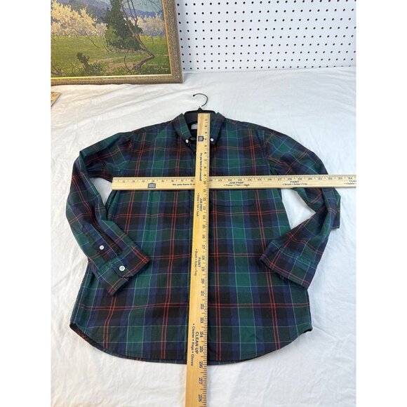 Old Navy Men's Built in Flex Plaid Button-Down Shirt Size XL Long Sleeve Cotton - Picture 7 of 7